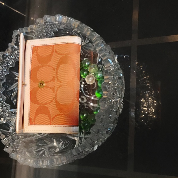 Coach Orange and White Wallet - Picture 2 of 16